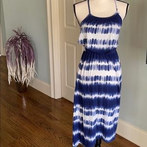 Tie dye spaghetti strap dress